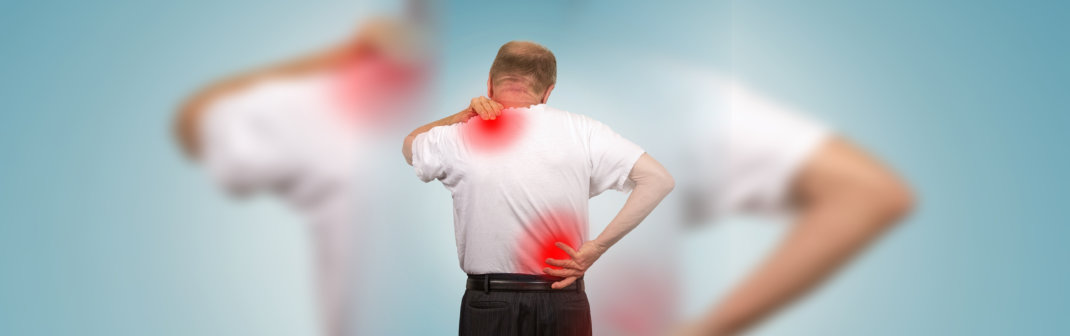 patient suffering back pain